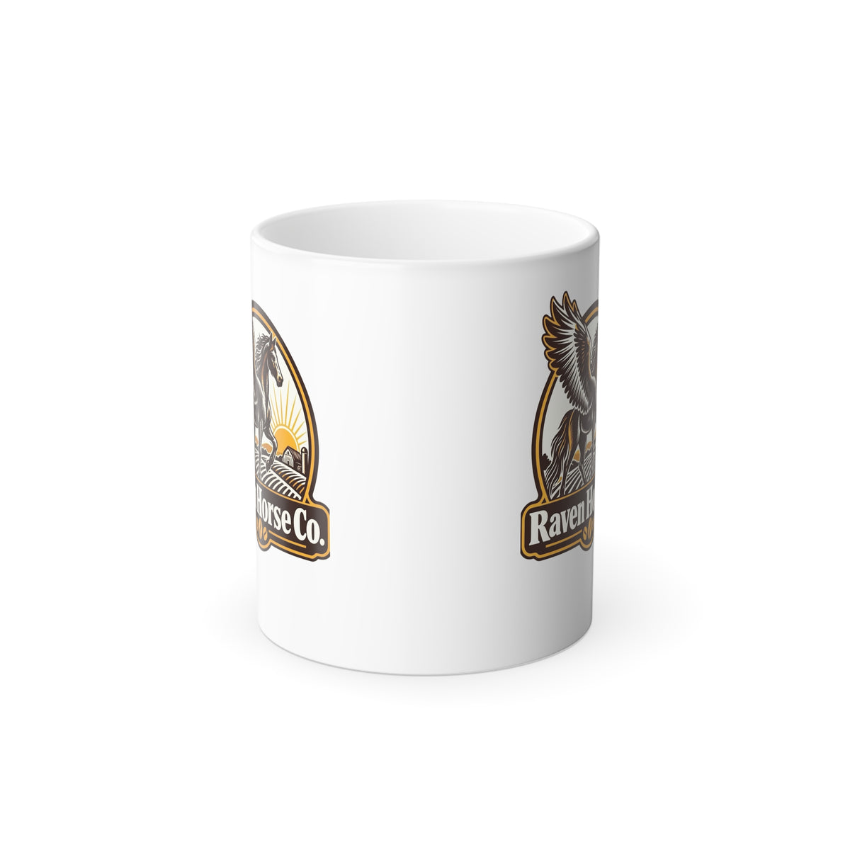 Raven Horse Co. Magic Color-Changing Mug – 11oz