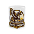 Raven Horse Co. Ceramic Mug — Pegasus Coffee Cup (11oz & 15oz)
