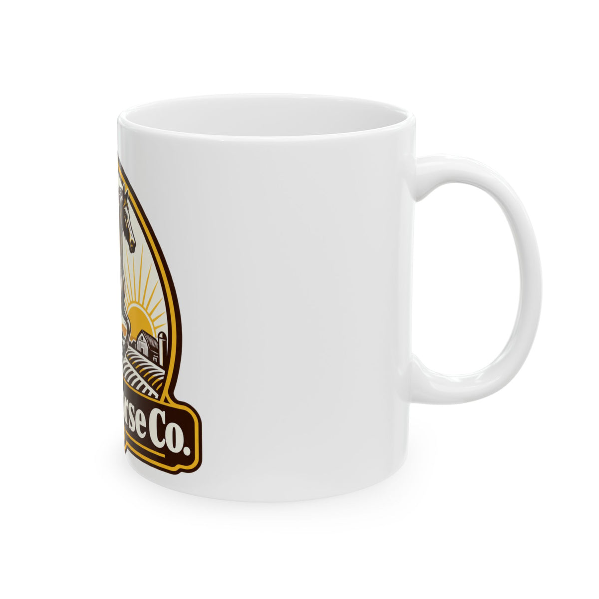 Raven Horse Co. Ceramic Mug — Pegasus Coffee Cup (11oz & 15oz)