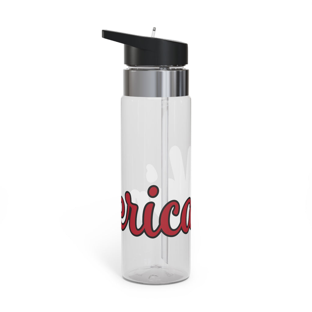 Patriotic Peace Sign 20oz Sport Bottle - American Flag Merica Water Bottle