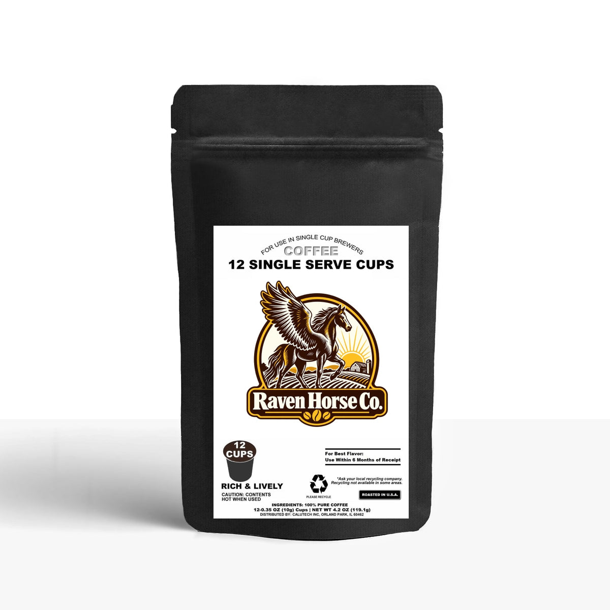 12 Pack Single Serve Coffee Capsules